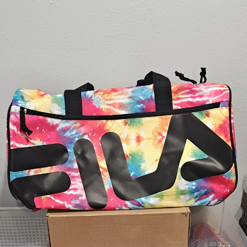 FILA ASIA SPORT DUFFEL BAG GYM BAG TIE DYE WEEKENDER Small